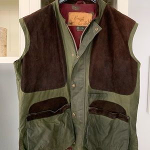 Lewis Creek Waxed Cotton/Suede Field Vest